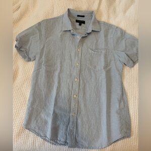 Banana republic men’s short sleeved linen button down